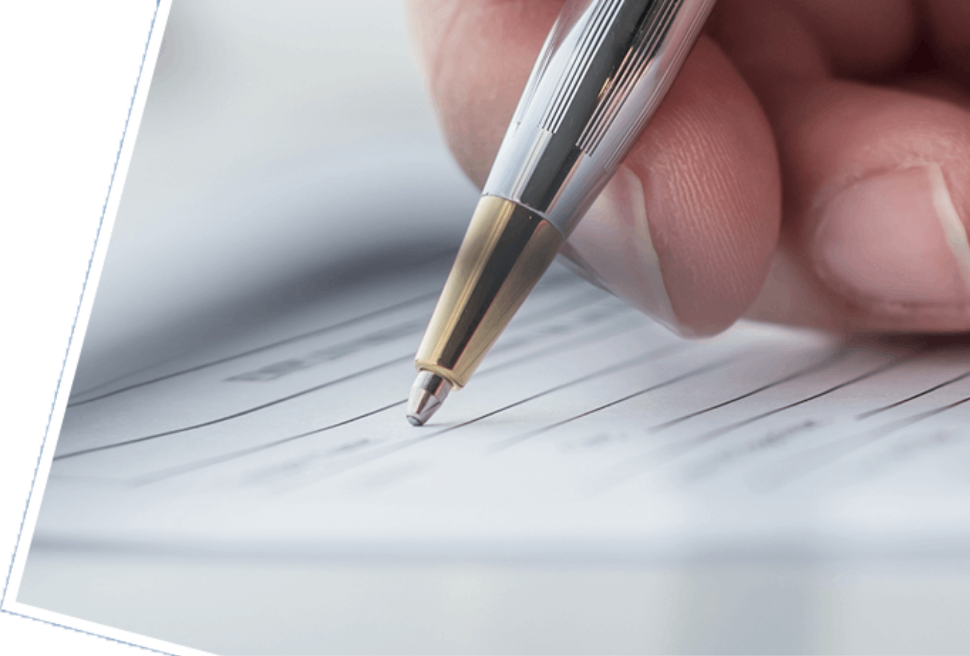 olovka ispunjava obrazac